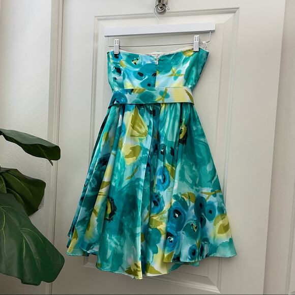 Charlotte Russe Floral Watercolor Flare Dress S - Picture 8 of 11